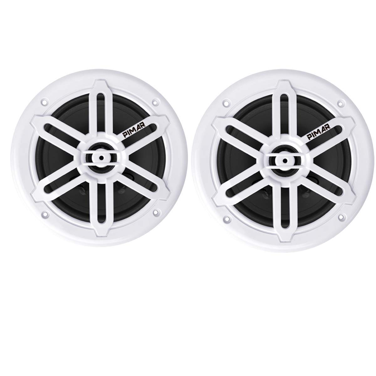 PIMAR Coppia di casse altoparlanti marine 100W bianche barca gommone nautica accessori