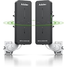 AdaLov CPE882 WiFi 6 Dual-Band Gigabit Outdoor Wireless Bridge, Up to 5 km