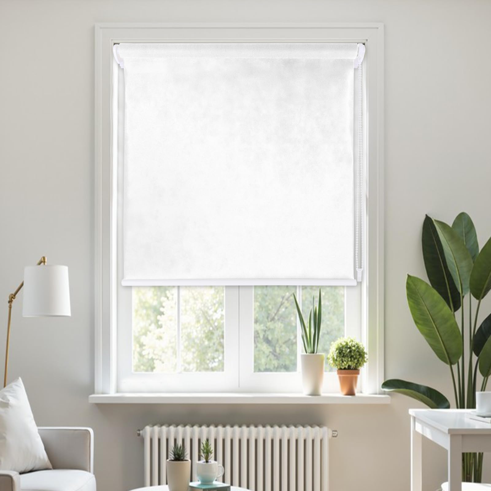 No Drill Roller Blinds Stick On Easy Fit Temporary Blind for Windows Doors