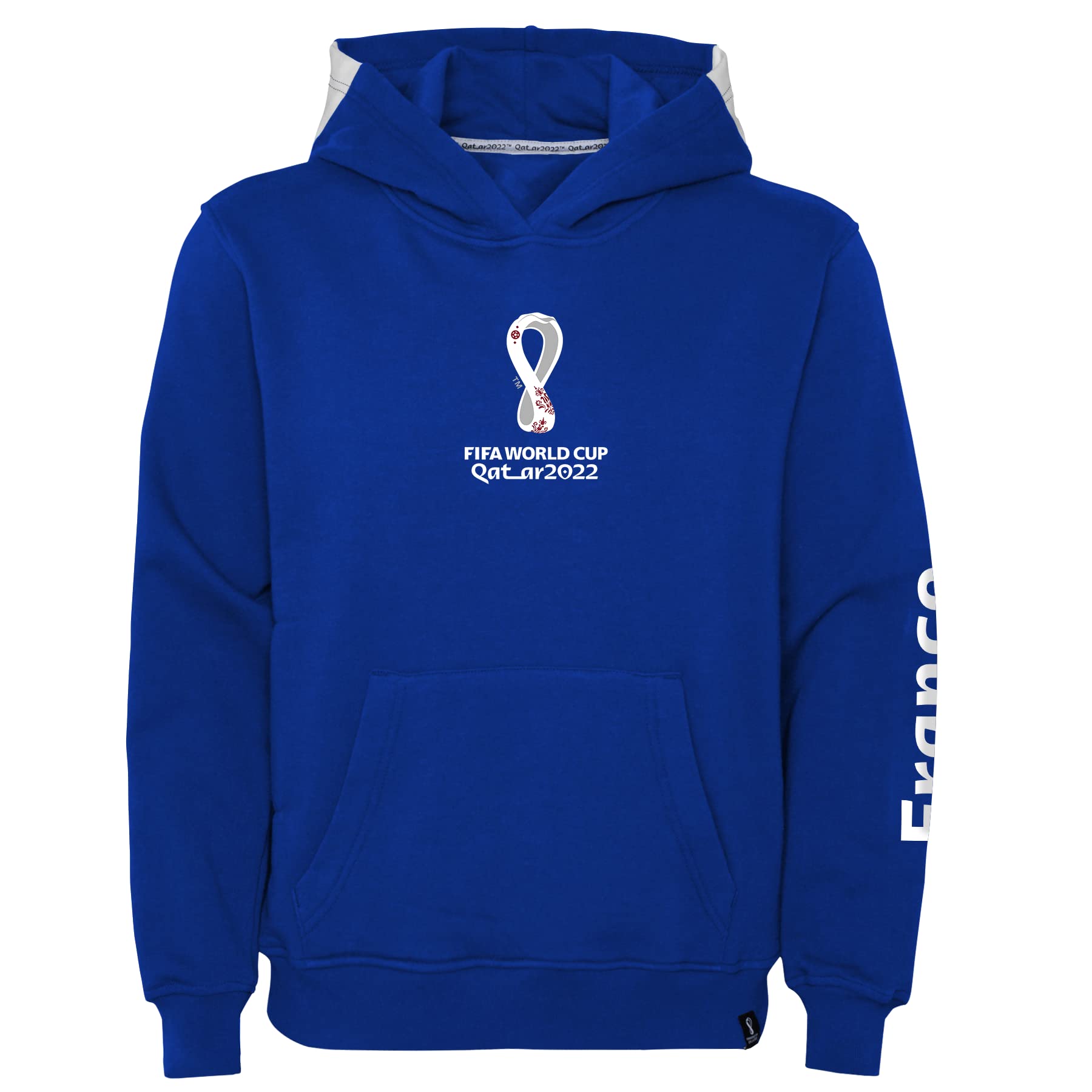 Official FIFA World Cup 2022 Girls Hoodie, Girls, France, Team Colours, Age 12-13 Navy, 12-13 Years