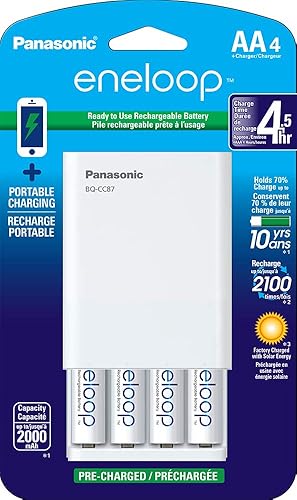 Miniatura 2 de Panasonic Eneloop - Cargador de batería recargable con pilas AA (paquete de 16)