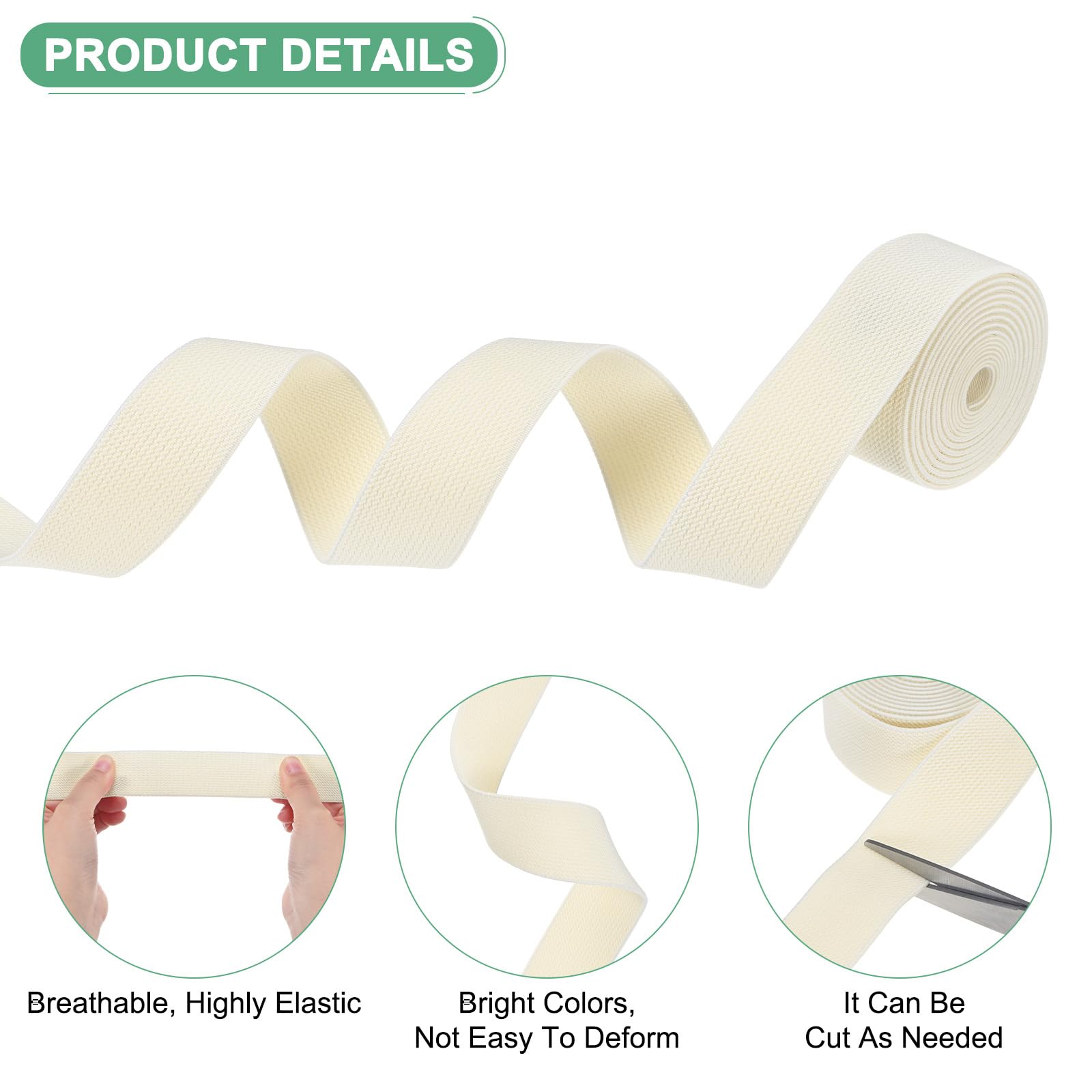 Unique Bargains Bandes Élastiques Pour Couture 0.8 Pieds 10 Yards Bleu Marine Bobine Élastique Pour Perruques, Ceinture, Pantalons