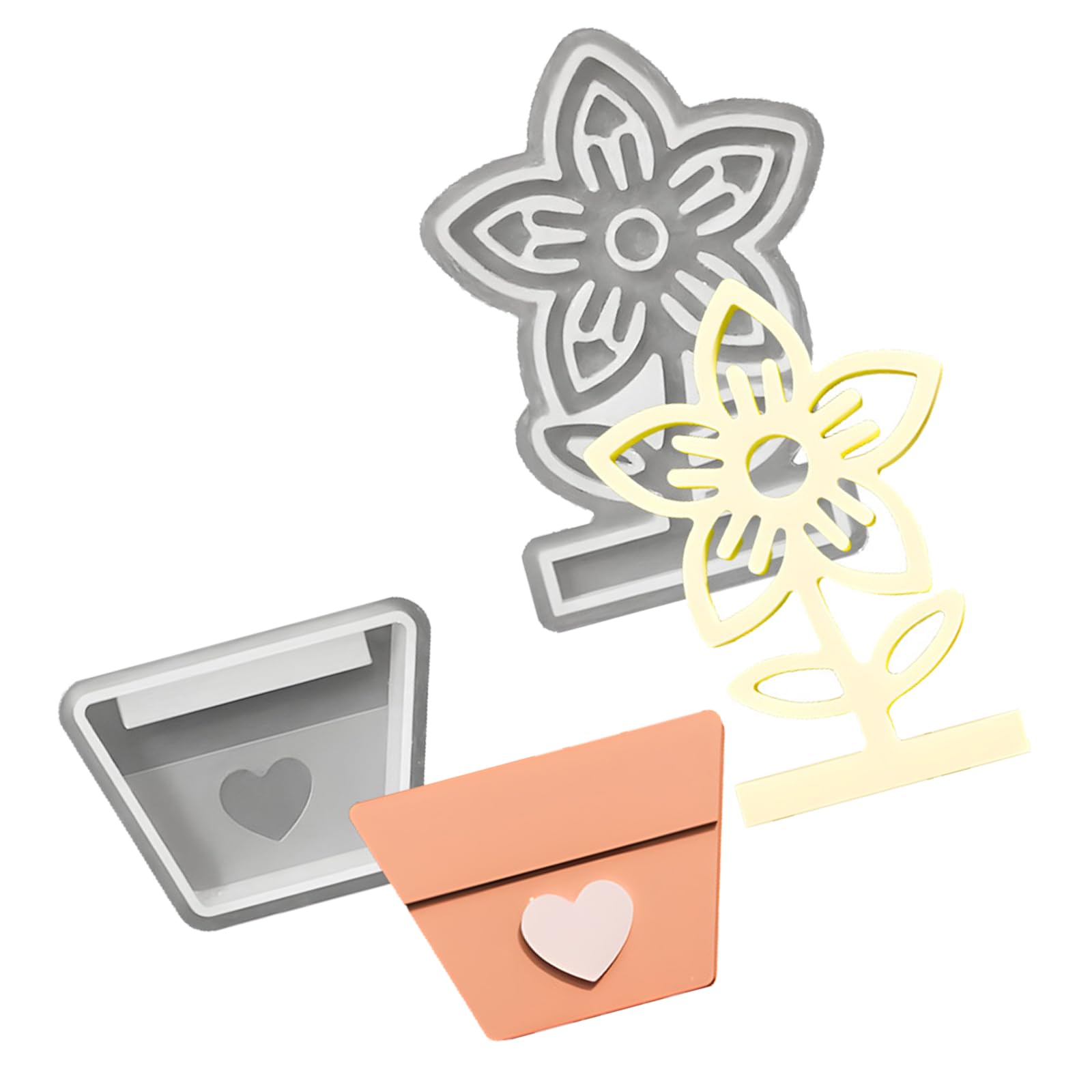 Carotoe F Recyclable Silicone Cast Set Or Creating Blossomy Bowls Waxlights Soaps And Home Garnishes Green Silicone Cast