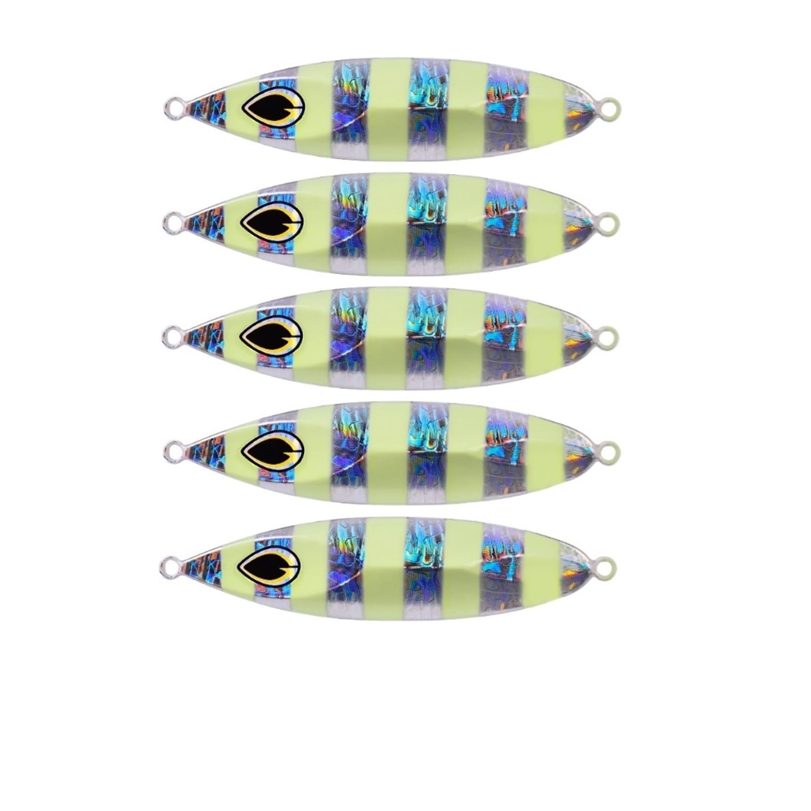 5 Unids/Set 80g 100g 120g Agua De Mar Jigging Señuelo De Pesca Metal Jig Cuchara Pesca Shore Lento Japón Señuelos Pez Lubina Cebo Agua Salada