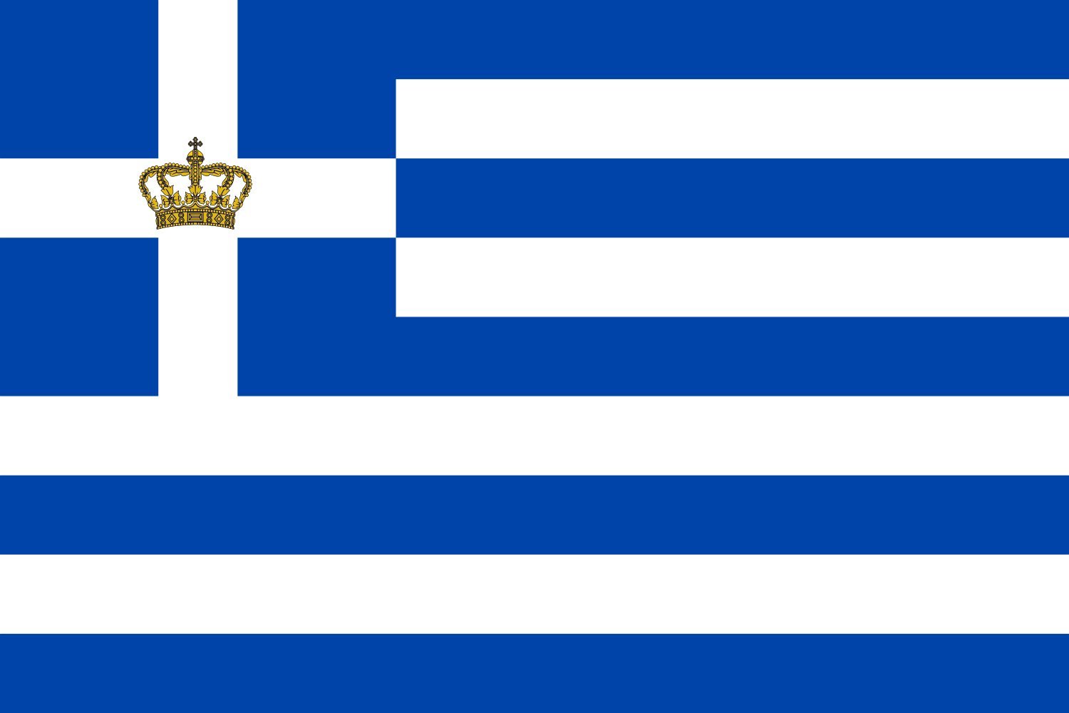Drapeau Naval Ensign Grèce de qualité supérieure aux finitions soignées