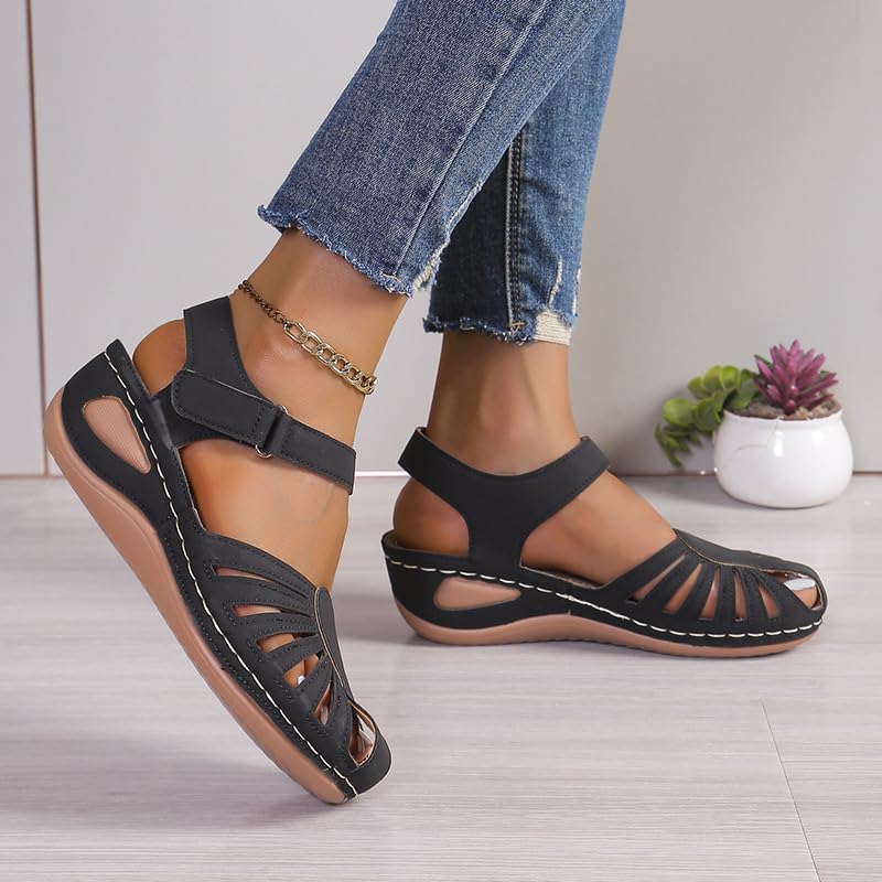 Vintage Comfortable Nkgra Orthopedic Wedge Sandals for Women