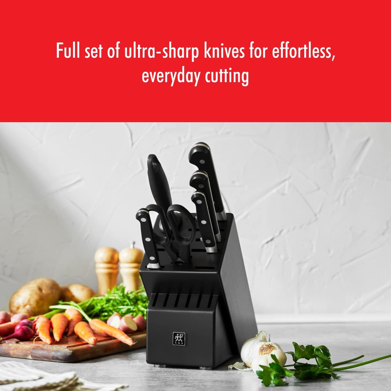ZWILLING Professional "S" 10-pc Knife Block Set - Black