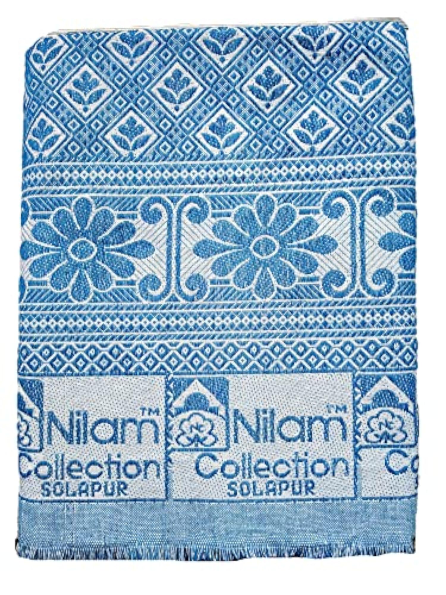 Cotton Solapur Chaddar Blanket Single Bed Full Size, Pack of 2