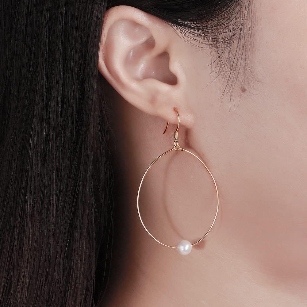 Pearl earrings-Gifts for Women Wife-Gift for Wife Wedding Birthday Anniversary Jewelry-Mom Girlfriend Her Mothers Day Gifts for Mom Women Valentines Day Christmas Day Gifts NO018