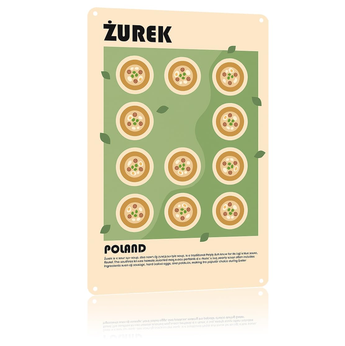 Zurek Vintage Funny Metal Sign Retro Kitchen Bedroom Living Room Signs 8x12 Inch Wall Decor Posters for Bathroom Garden Garage Restaurant Dormitory Wall Art