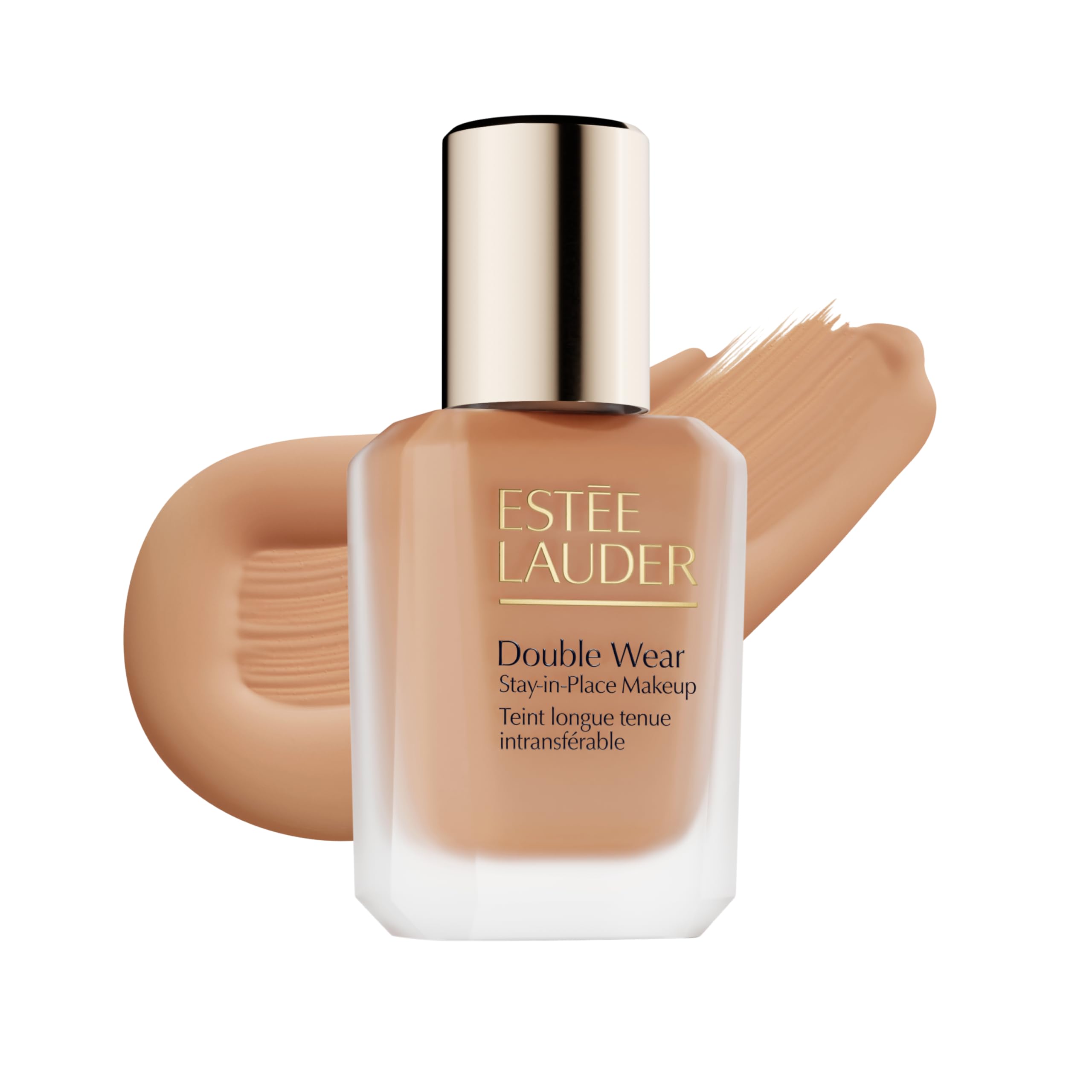 Estée Lauder Double Wear Stay-in-Place Foundation Makeup | 36-Hour Long-Wear Oil-Free Liquid Matte Foundation | Hydrating, Breathable, Buildable | New Formula, 1 Fl Oz, 4W3 Henna
