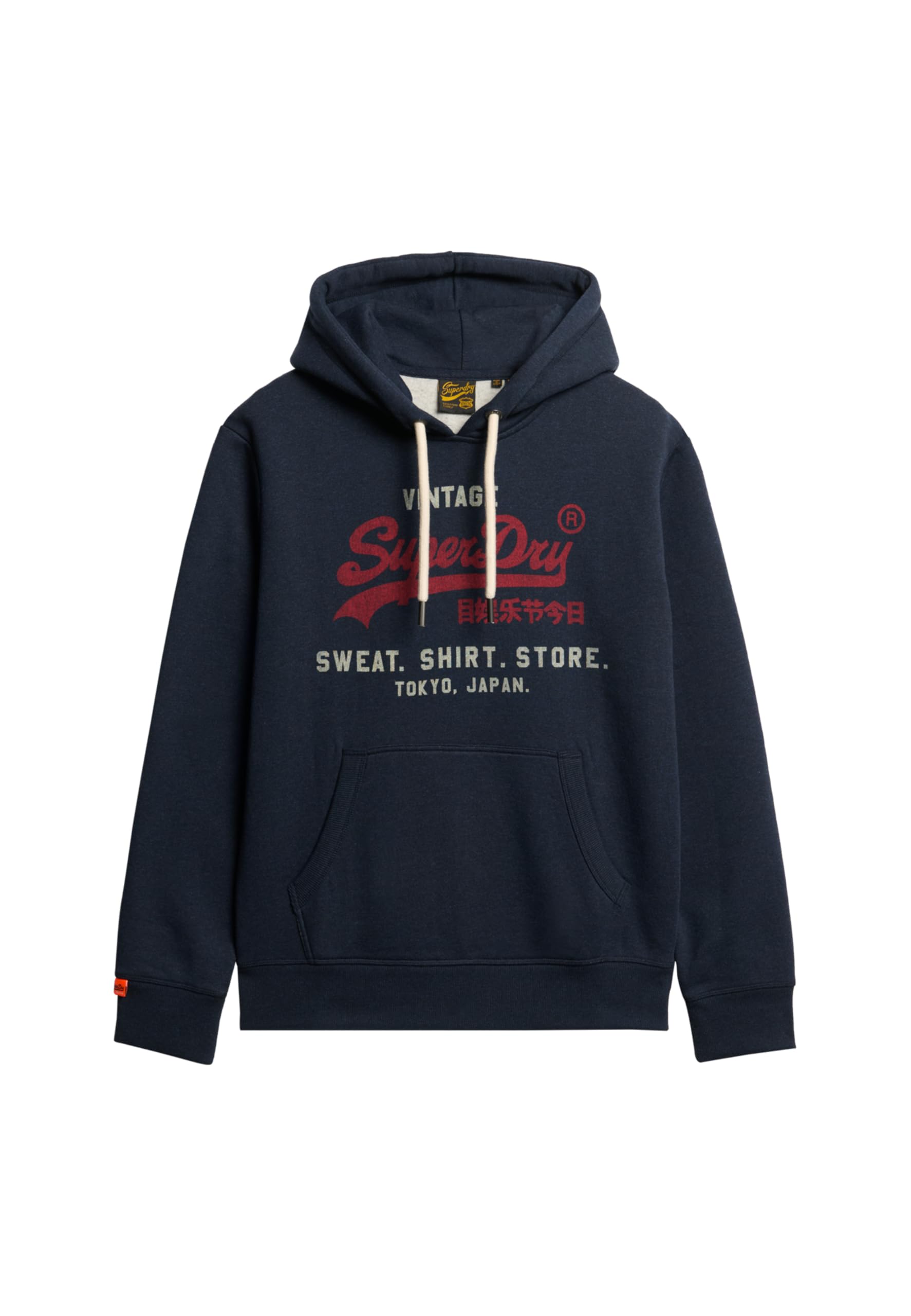 Superdry Mens VL Heritage Relaxed Hoodie (UK, Alpha, 3XL, Regular, Regular, Trench Navy)
