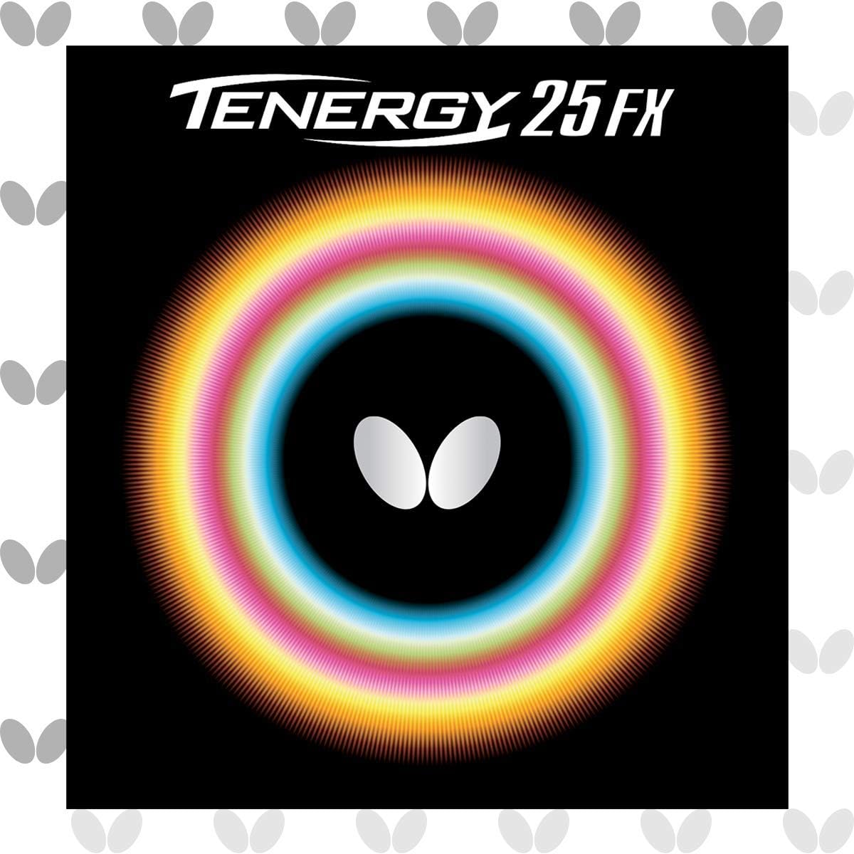 Butterfly Tenergy 25 FX Table Tennis Rubber Sheet - 1.7 mm, 1.9 mm, or 2.1 mm - Red or Black - Professional Table Tennis Rubbers - 1 Inverted Table Tennis Rubber Sheet