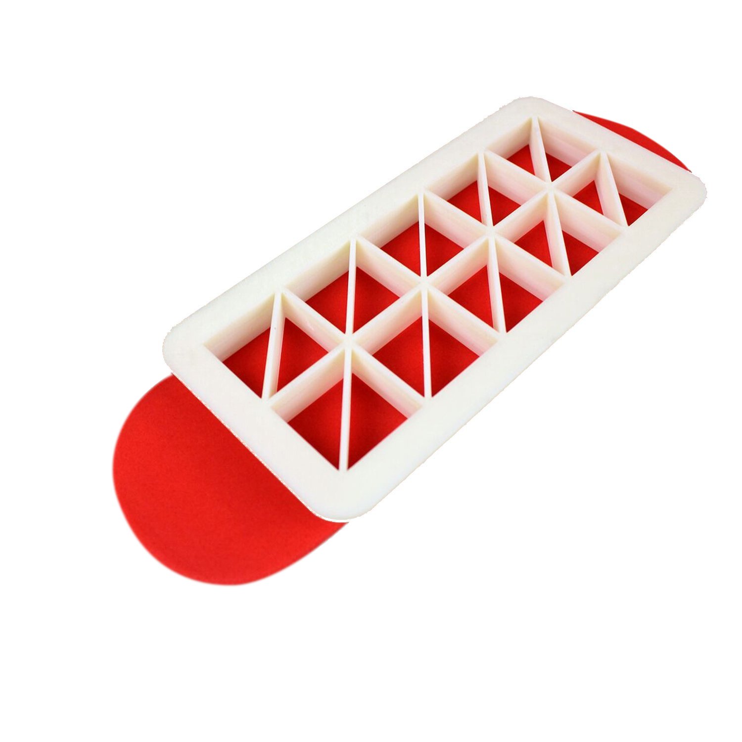 PME GMC123 MultiCutter Géométrique pour Gâteau Triangle Angle Droit Grande Taille 3,2 cm Blanc