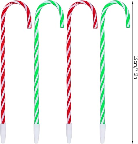 Miniatura 2 de Yolyoo 48 bolígrafos de bastón de caramelo de Navidad, bolígrafo de caña de rayas de Navidad para regalo de fiesta de Navidad, papelería,