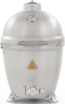 Blaze 20Inch Cast Aluminum Kamado Grill | Heavy-Duty 1 Cast Aluminum Body | 20 Hex Stainless Grates | TongueandGroove Seal | BLZ20KAMADO