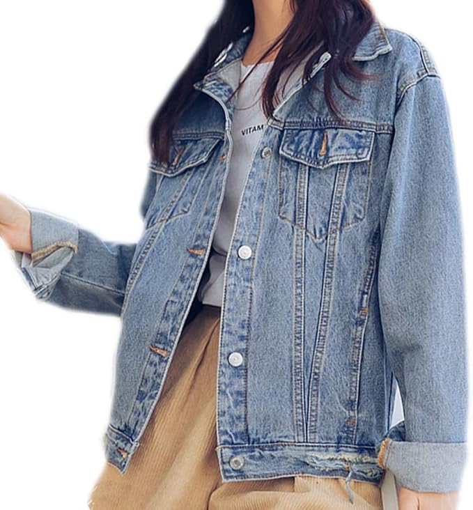 Saukiee Oversized Denim Jacket 