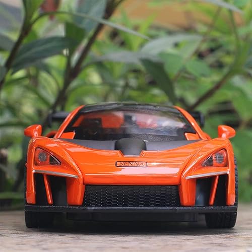 Miniatura 20 de Coche de juguete fundido a presión McLaren Senna modelo de automóvil deportivo, aleación de zinc, vehículos de extracción hacia atrás, mini