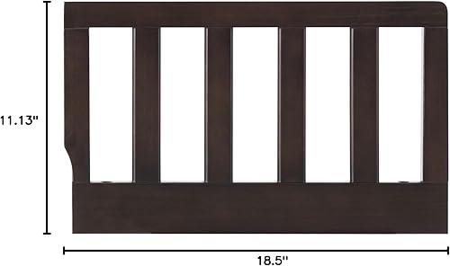 Miniatura 9 de Oxford Baby Logan - Kit de conversión de riel protector de cuna a cama infantil, gris paloma, certificado GreenGuard Gold