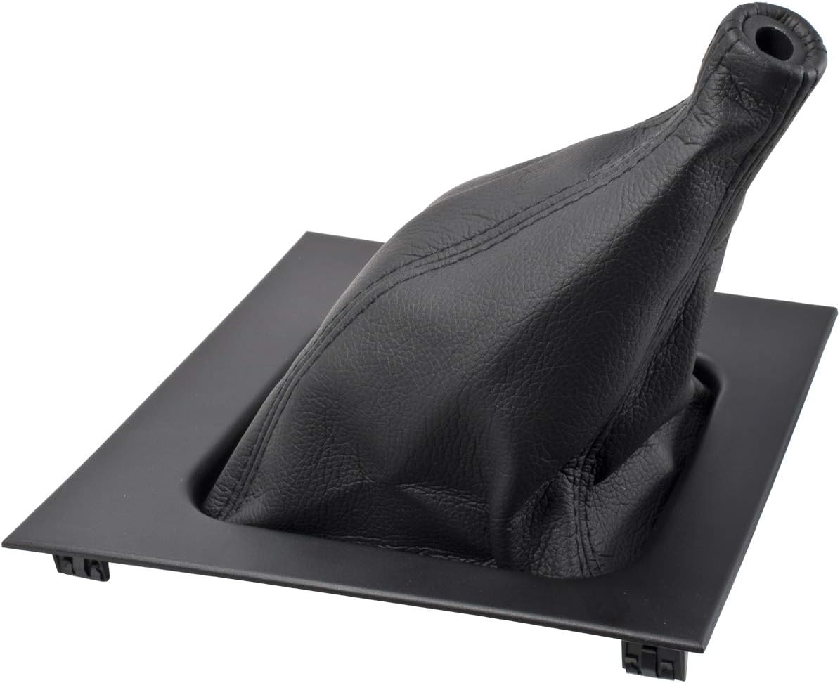 1987-1993 Mustang 5 Speed Manual Black Real Leather Shifter Boot and Bezel