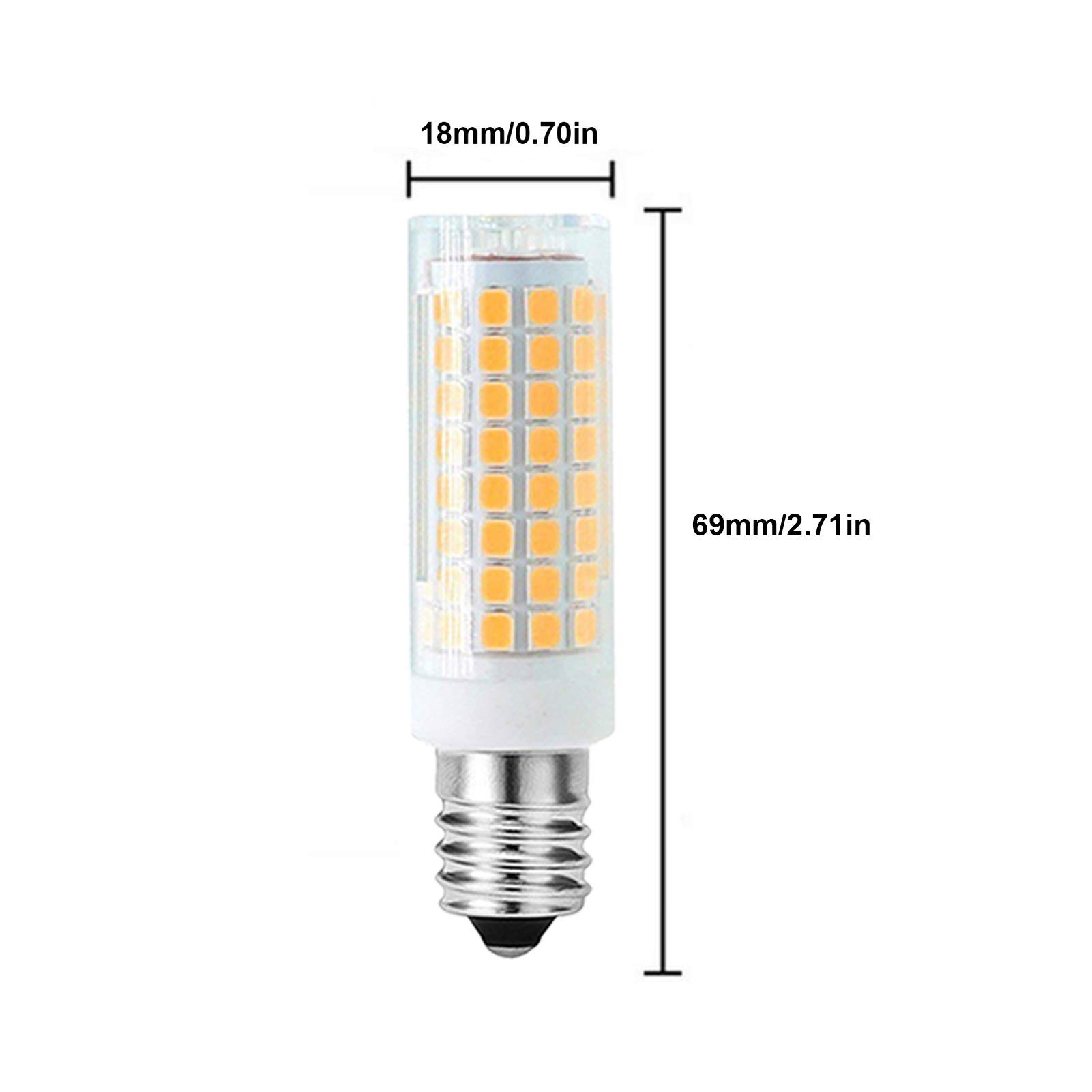 Żarówka LED E14 10W E14 Basic Zimna biel 6500K Kukurydza Żyrandol Wentylator sufitowy, 102 LED 2835 SMD, możliwość ściemniania, opakowanie 6 sztuk