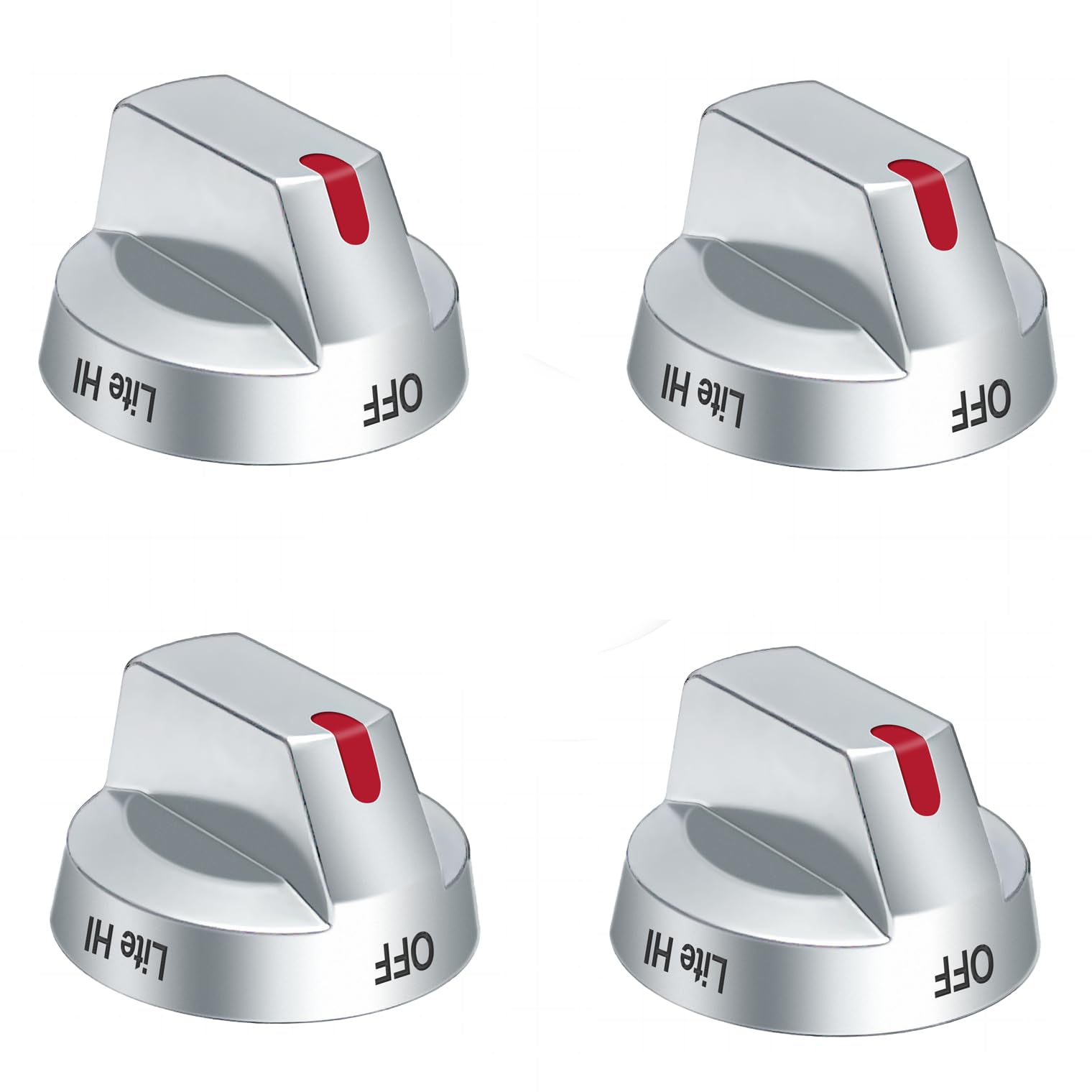 DG94-03500A/Z for Samsung Stove Knob Replacement, DG94-03500V DG94-03500W Electric Gas Range Knobs Replacement for Samsung, Compatible with NE60T8111SS NE60T8311SS NE63T8711SS, 4 Pack