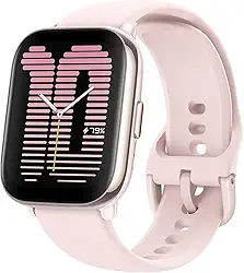 Relógio inteligente Amazfit Active 42 mm A2211, GPS, Amazon Alexa integrado, Bluetooth, bateria de 14 dias, mais de 120 modos esportivos, Android e iPhone (Pink)