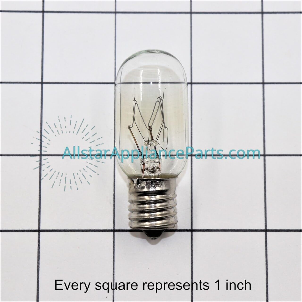 Allstar Appliance Parts 4713-001172 Refrigerator Light Bulb on Fridge.com - View 2