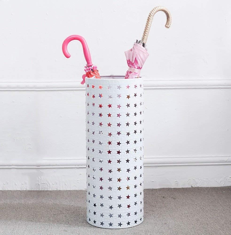 Porte-parapluie rond blanc de couloir pour harmoniser votre décoration