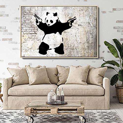 Affiches et Gravures Mur Moderne Banksy Panda pour chambre d'ado
