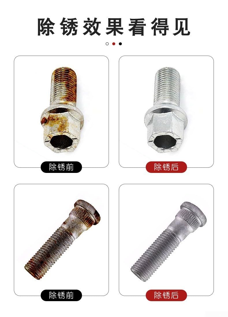Reinigungsbürste für Auto-Radbolzen, Radbolzen, Nabenreiniger, Werkzeug, Schraubenmuttern, Rostentfernung, Reinigungsbürste, Werkzeug, 12–28 mm, 9 Stück