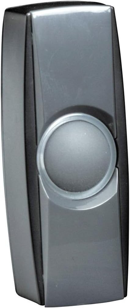 Byron 10.020.06 (BY35) Wireless Bell Push Button, Black