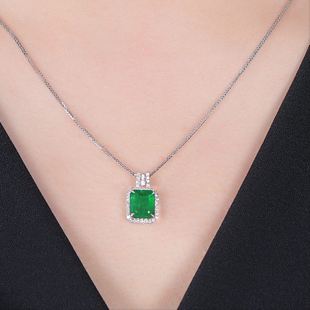Pendientes de Cadena de Gargantilla emérita para Mujeres joyería 925 Piedras Gemas Regalo Aniversario clavícula