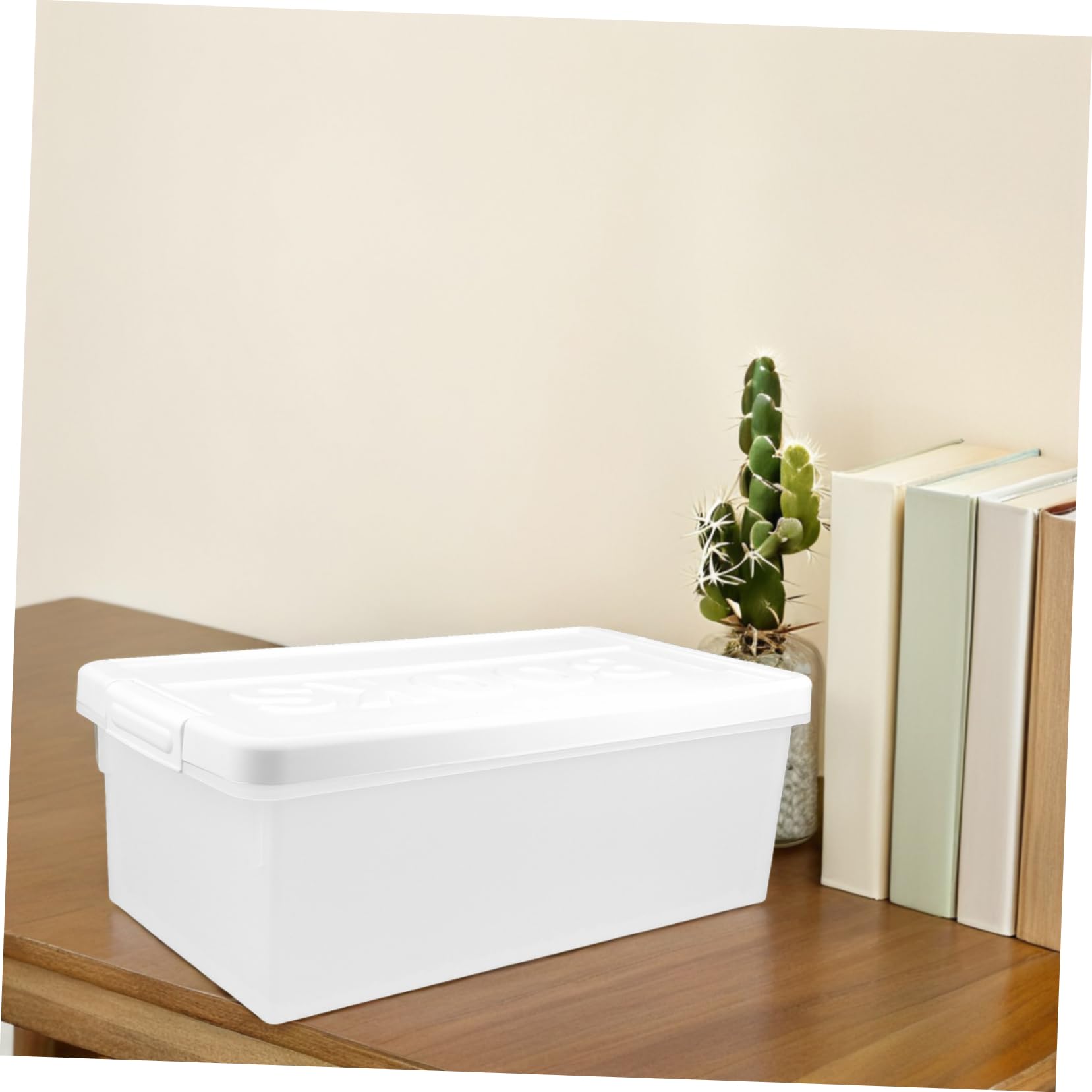 SOLUSTRE Scatola Organizer con Contenitore Multifunzionale per Libri Snack e Giocattoli Design Moderno e Versatile per Ufficio e Casa