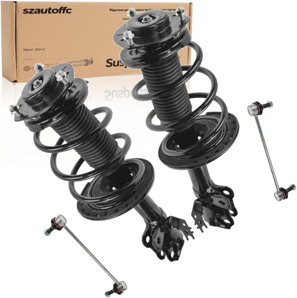 For Toyota Camry Front Loaded Complete Strut Spring Assembly Sway Bar 4pc Kit