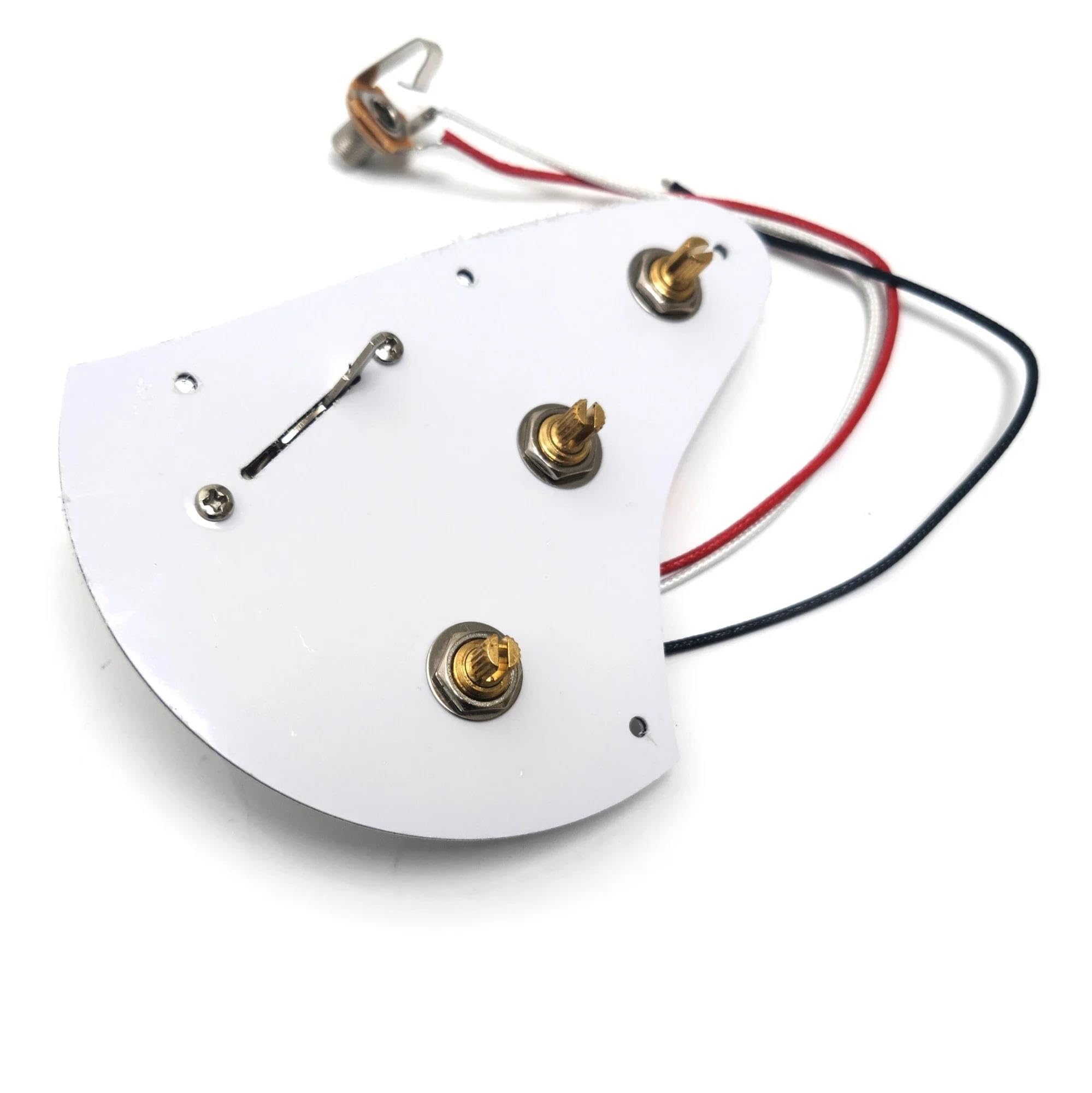 Kit Arnés Precableado Juego de 3 potenciómetros de cobre de 250 K con interruptor de 5 vías para accesorios de guitarra ST.