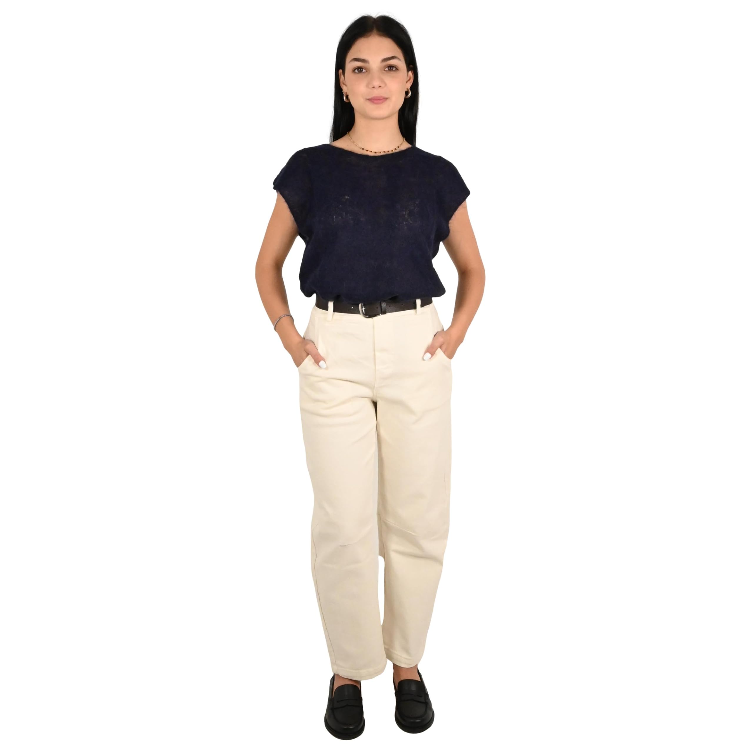 Kontatto pantalone donna talco VL304C