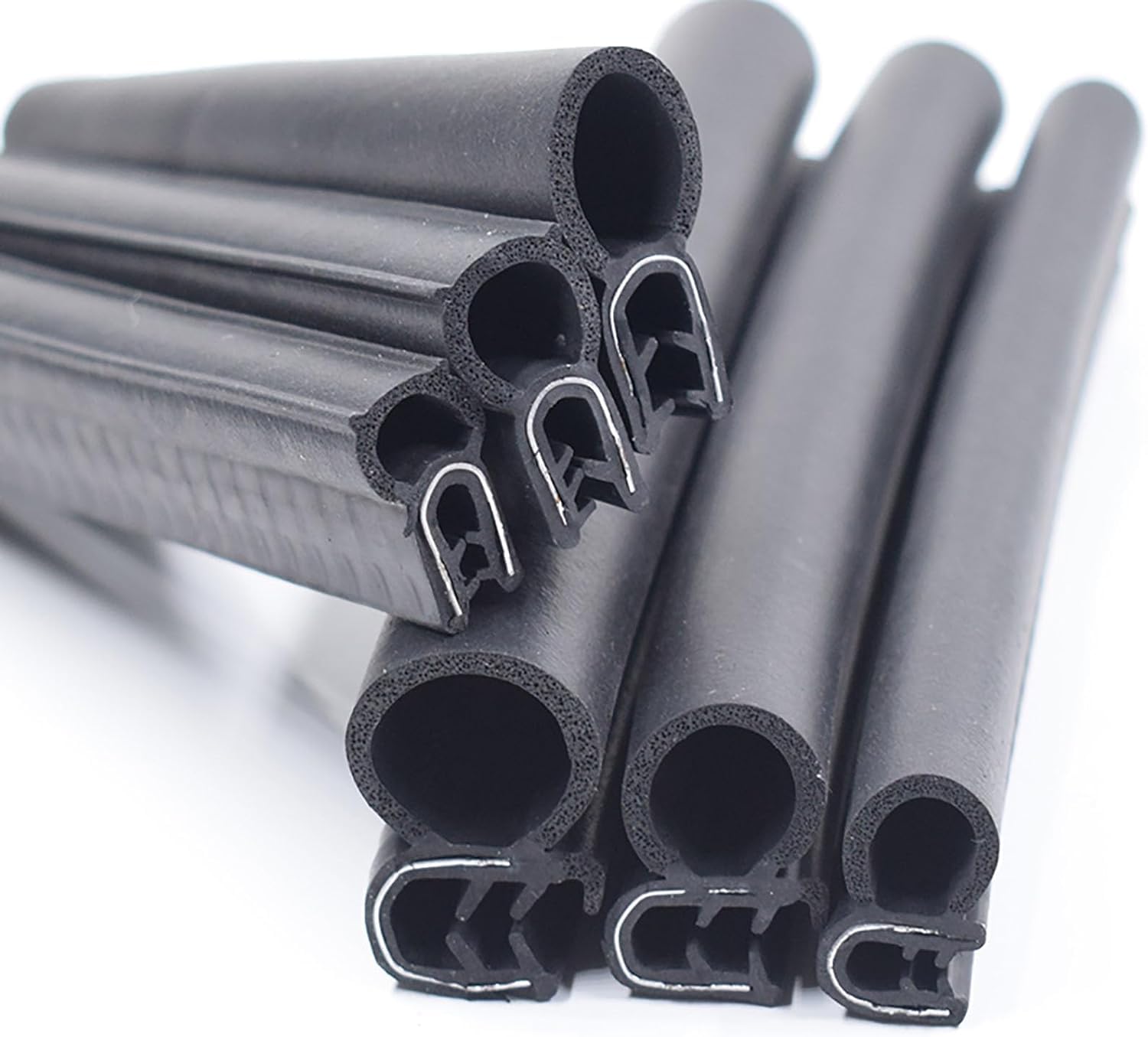 Aazon.co: Edge Tri Black U-Channel Rubber Tri 1/2" X 3/8" Fits Edge