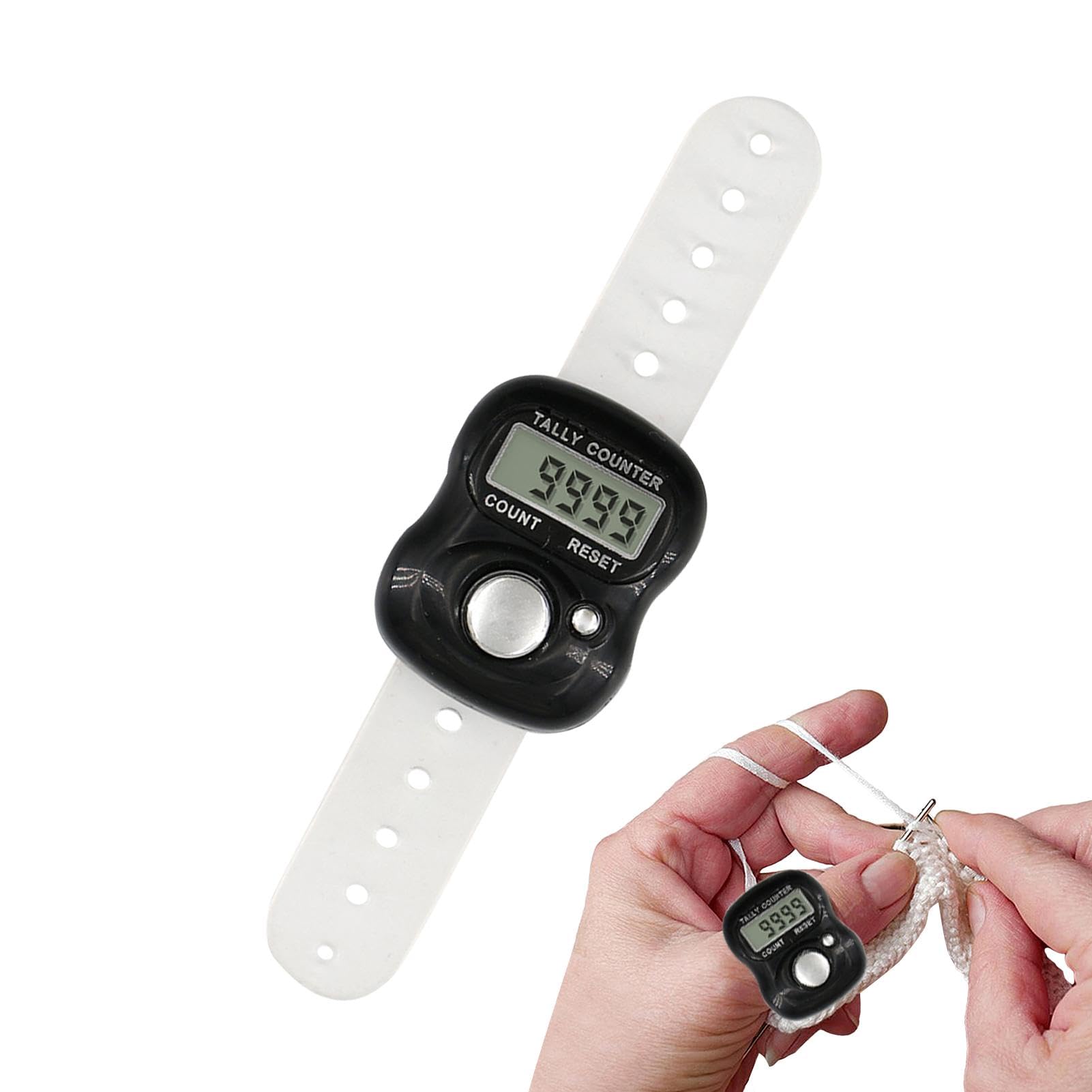 Tally Counter Clicker - Digital Finger Counter, Resettable Round Counter | Handheld Mechanical Number Click Counter, Lightweight Hand Tally Tasbeeh - View #8