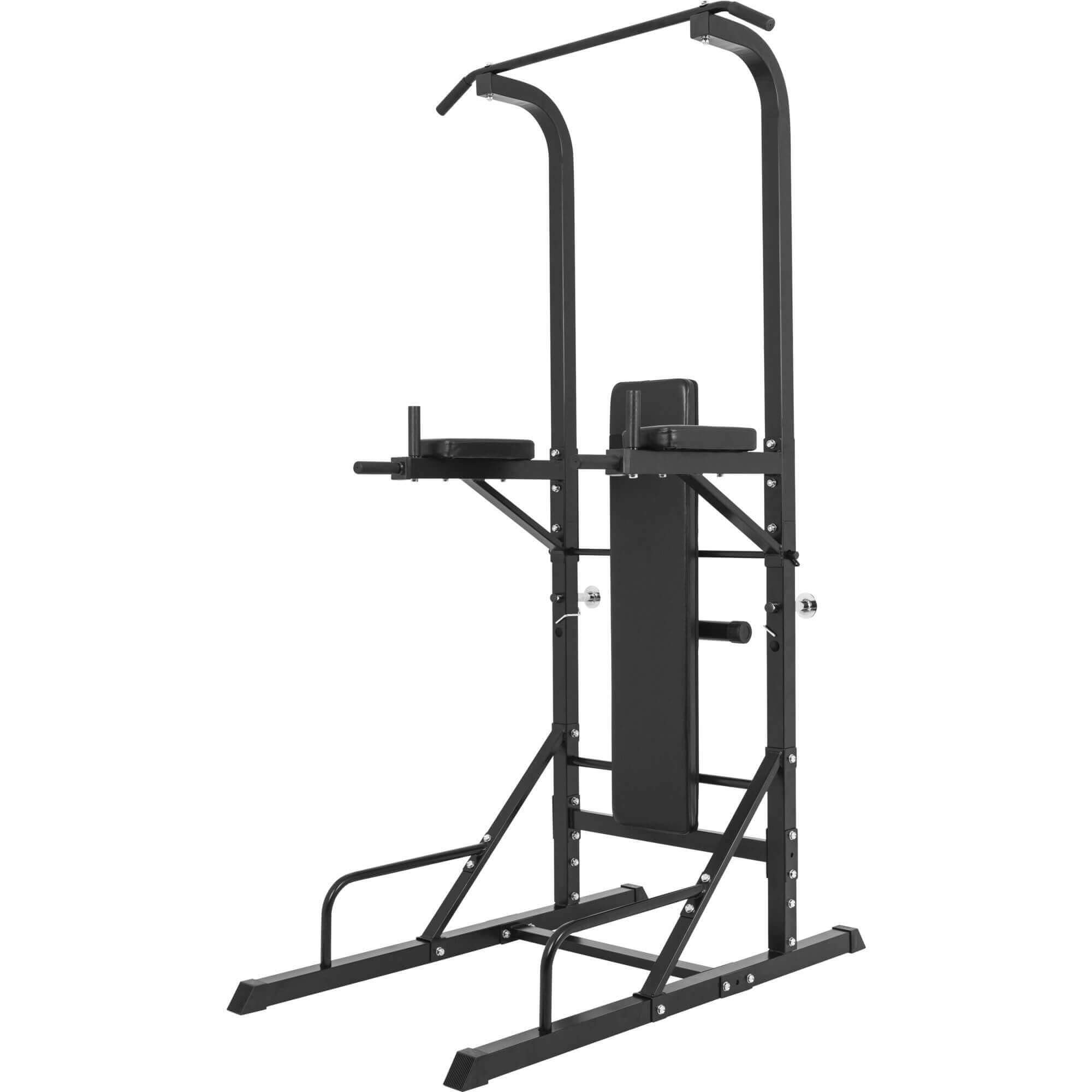 Gorilla Sports Fitness Station With Foldable Training Bench Pull