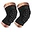 Knee Pads Compression Leg Sleeve Knee Sleeve for All Sports Wrestling Protector Gear, Youth & Adult Sizes, 1 Pair of Knee Paded(Short Sleeve,Black_S_2 Pack)