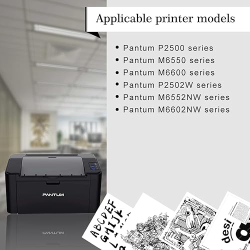 Miniatura 3 de Chyumink Cartucho de tóner compatible con Pantum PB-211 con impresoras Pantum P2500W, P2502W, M6550NW, M6600NW, M6552NW, M6602N, paquete de 2
