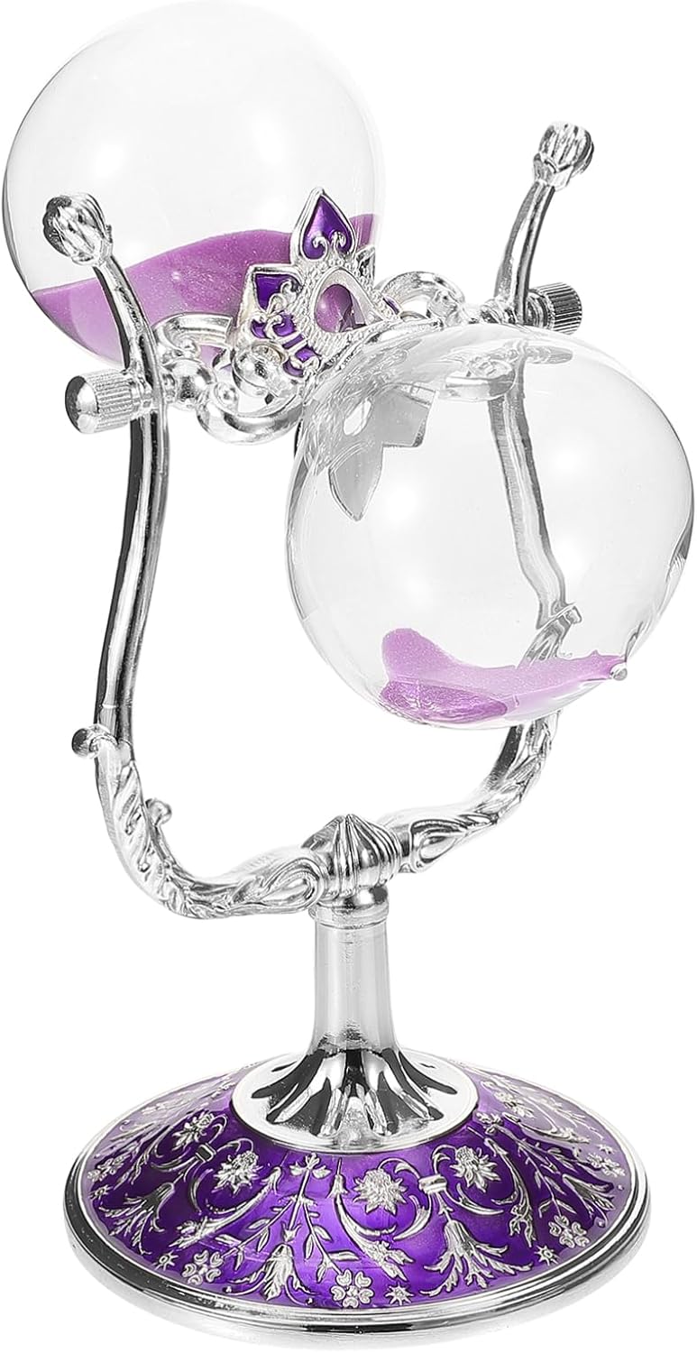 BESPORTBLE Vintage Sand Timer Hourglass Elegant Design for Home Decor Desktop Ornament Durable and Material Unique Decorative Timer for Living Room and Office