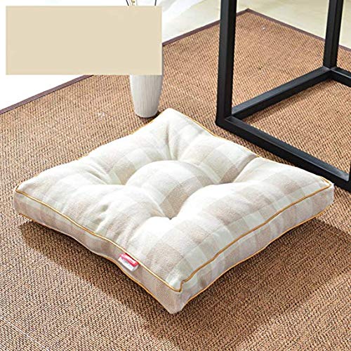 Tatami coussin de sol luxe coton lin épais pour intérieur épuré