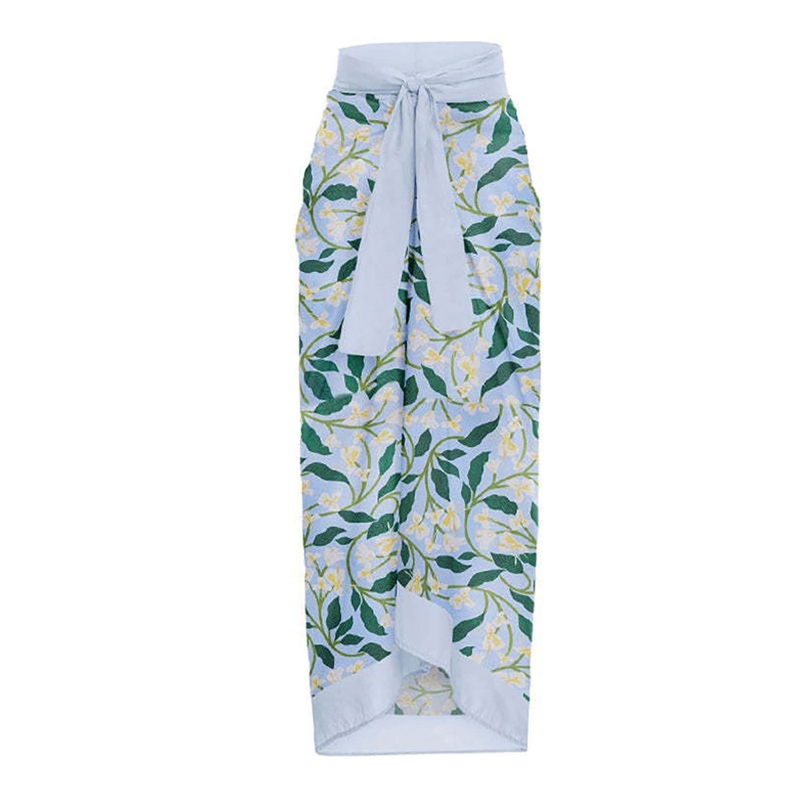 Costumi da Bagno Donna con Pareo Intero Contenitivo Taglie Forti Comodi Vintage Elasticizzati Stampa Tropicali Donna Monokini con Gonnellina Spiaggia Piscina Mare