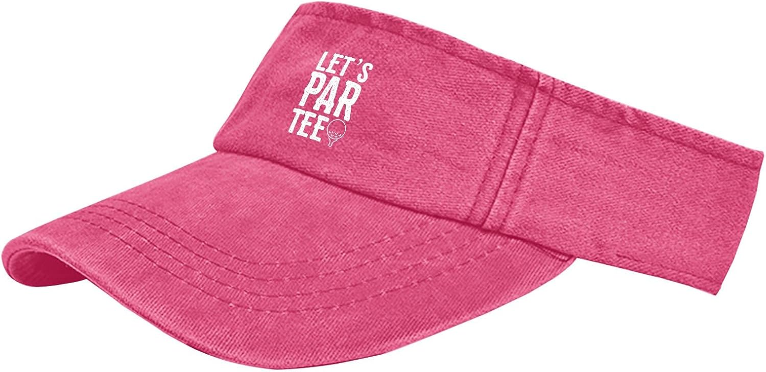Let's par tee Funny Golf Hats Visor Hat for Adult Ponytail Hat Uv Protection Baseball Caps image 3