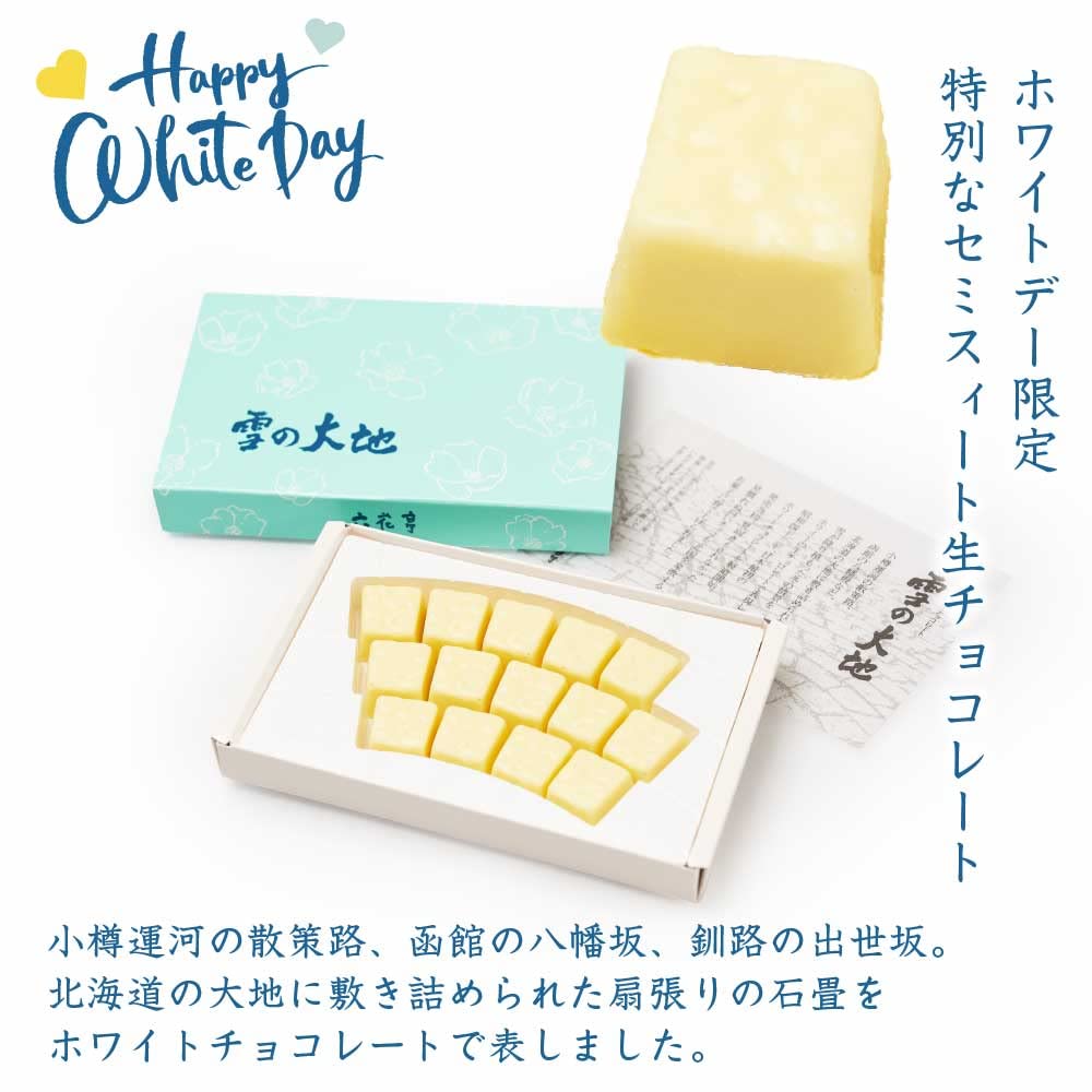 Amazon.co.jp: 六花亭ホワイトデー限定シリーズ (雪の大地1個) : 食品