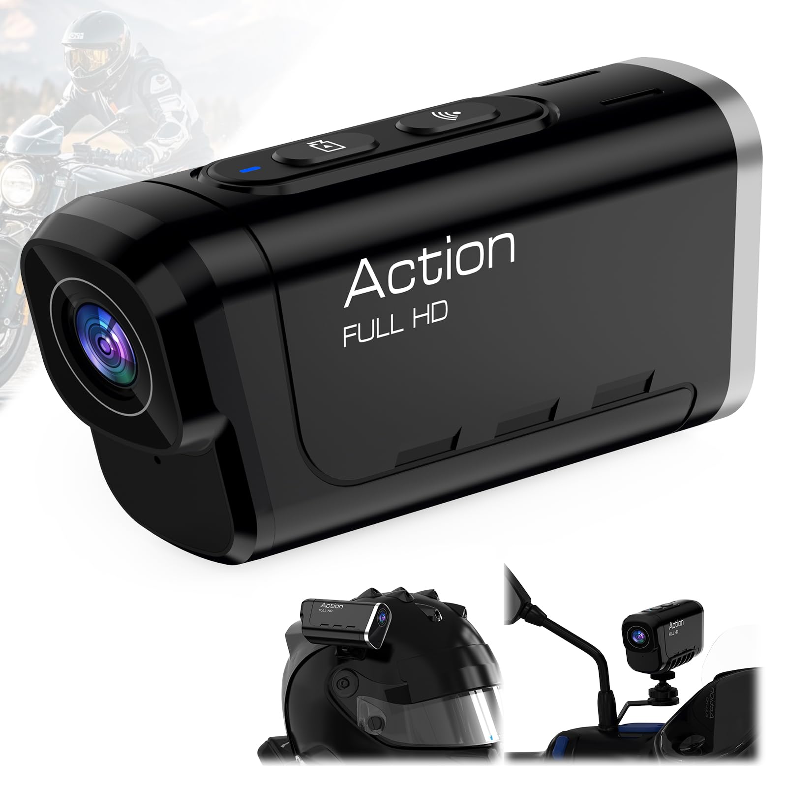 Amazon.co.jp: 4K バイク用ドライブレコーダー 64GBカード付属 前後
