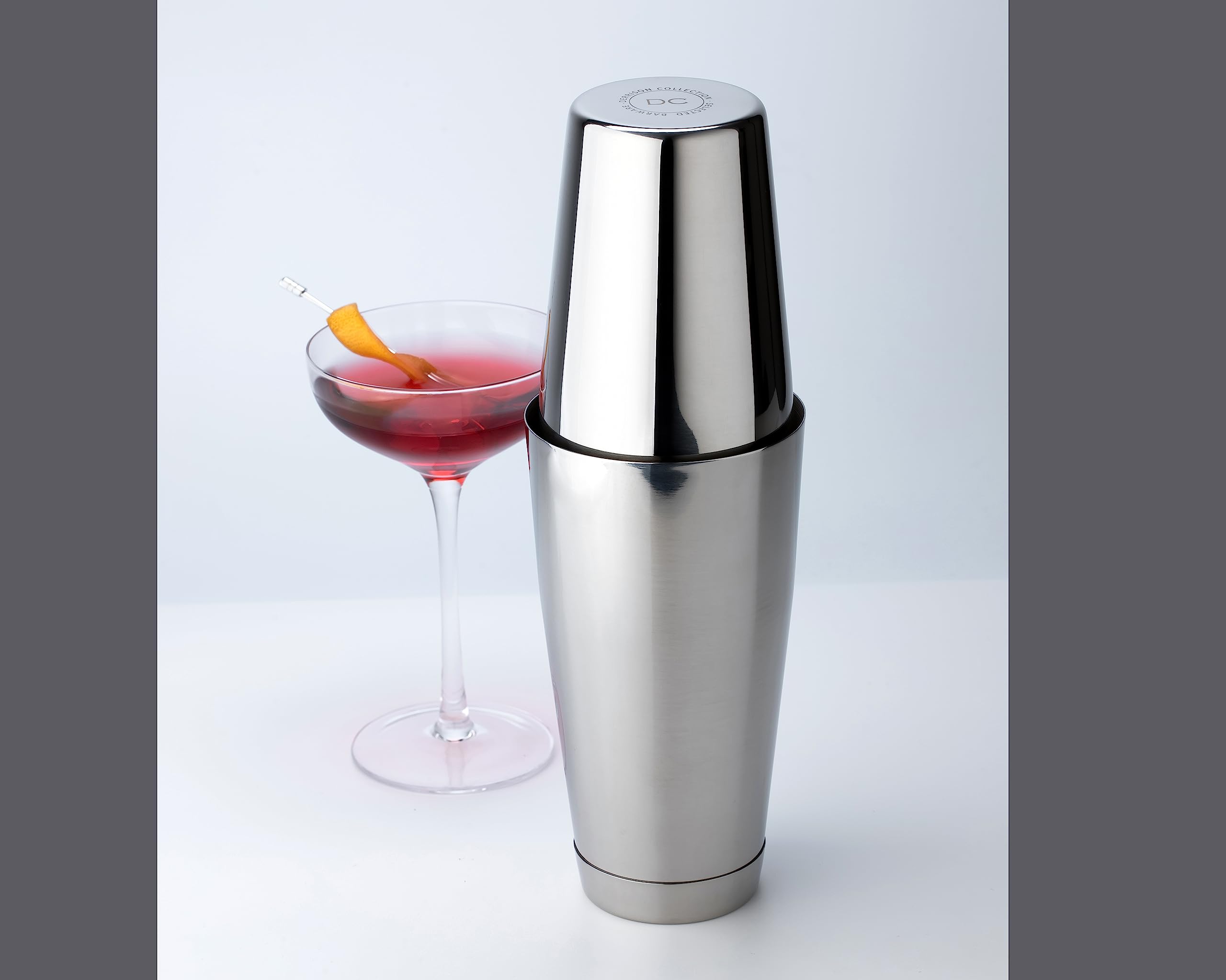 Juego de coctelera con peso premium: juego de coctelera Pro Boston, 18 onzas y 28 onzas