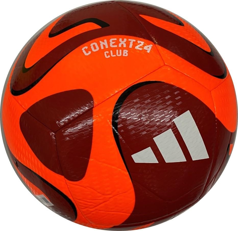 футбольный мяч adidas Connect 24 оранжевый с машинной прошивкой 3 мячей, фото 3